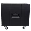 StarTech.com 9U mobilus atviras keturių stulpų serverio stovas su ratais, 19 colių, juodas