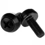 StarTech.com M6 x 12mm – tvirtinimo varžtai – 100 vnt. pakuotė, juodi