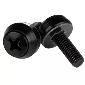 StarTech.com M5 x 12mm tvirtinimo varžtai – 50 vnt. pakuotė, juodi