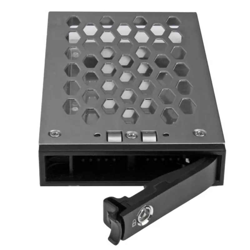 StarTech.com SATSASTRX25 kietojo disko dėklas 2.5 colio, karšto keitimo, juodas/sidabrinis