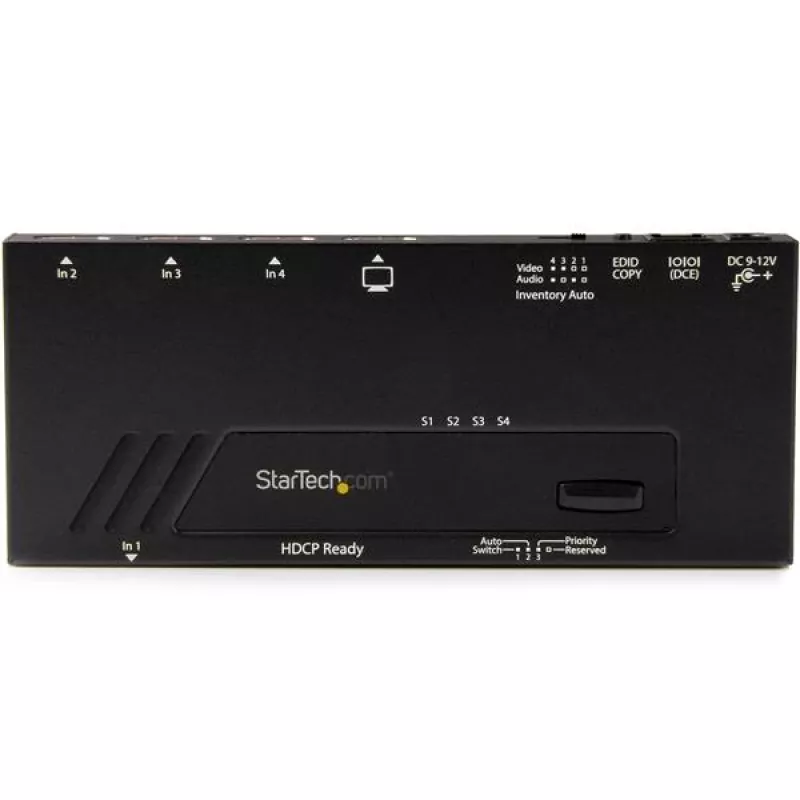 StarTech.com 4 prievadų HDMI automatinis vaizdo jungiklis – 4K su greitu perjungimu