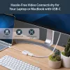 StarTech.com USB-C į DisplayPort adapteris – 4K 60Hz/8K 30Hz – USB Type-C į DP 1.4 HBR2 adapteris – Kompaktiškas USB-C (DP Alt režimas) monitoriaus vaizdo keitiklis – suderinamas su Thunderbolt 3 – Baltas