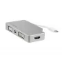StarTech.com USB-C kelių prievadų vaizdo adapteris su HDMI, VGA, Mini DisplayPort arba DVI - USB Type-C monitoriaus adapteris į HDMI 1.4 arba mDP 1.2 (4K) - VGA arba DVI (1080p) - sidabrinis aliuminis