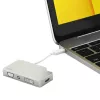 StarTech.com USB-C kelių prievadų vaizdo adapteris su HDMI, VGA, Mini DisplayPort arba DVI - USB Type-C monitoriaus adapteris į HDMI 1.4 arba mDP 1.2 (4K) - VGA arba DVI (1080p) - sidabrinis aliuminis