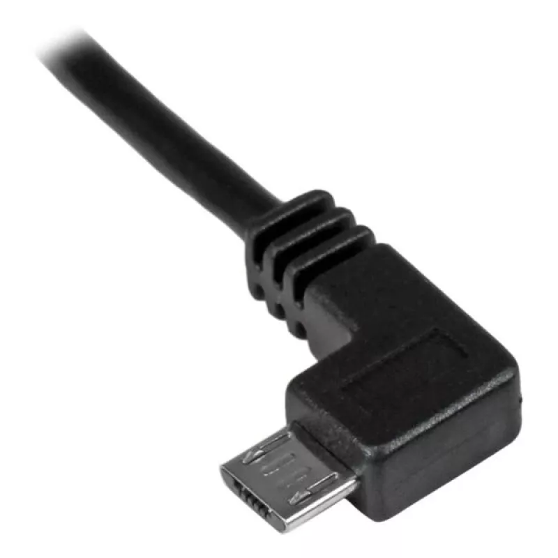 StarTech.com Micro-USB įkrovimo ir sinchronizavimo laidas M/M – kairysis kampinis Micro-USB – 30/24 AWG – 1 m