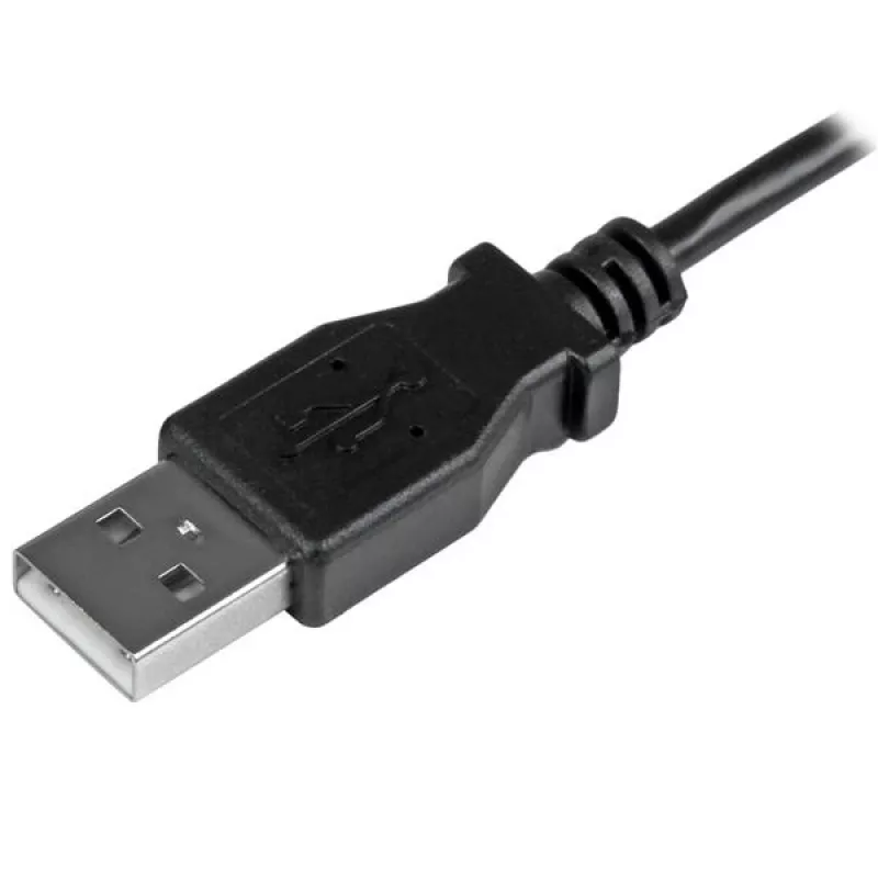 StarTech.com Micro-USB įkrovimo ir sinchronizavimo laidas M/M – kairysis kampinis Micro-USB – 30/24 AWG – 1 m
