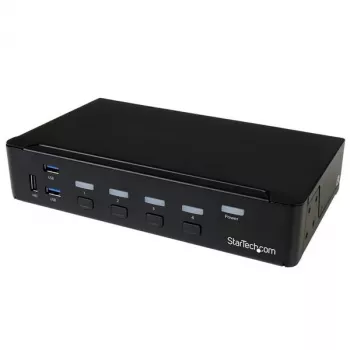 StarTech.com 4 prievadų DisplayPort KVM jungiklis su USB 3.0 - 4K 30Hz
