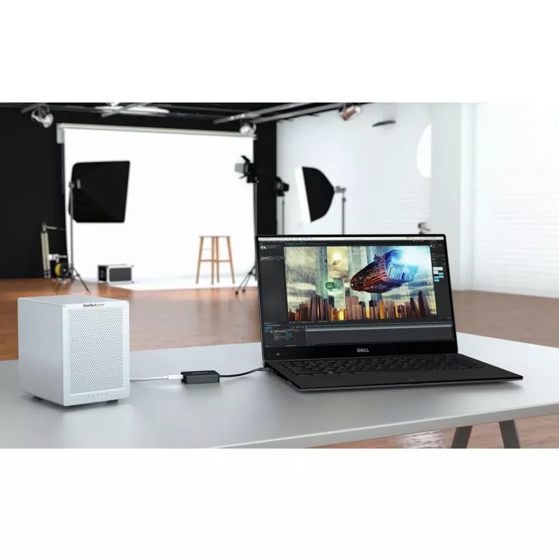 StarTech.com Thunderbolt 3 į Thunderbolt 2 adapteris – TB3 nešiojamam kompiuteriui prie TB2 ekranų ir įrenginių – Thunderbolt 2 20Gbps arba Thunderbolt 1 10Gbps keitiklis – sertifikuotas Thunderbolt 3 – Windows / Mac