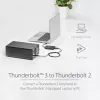 StarTech.com Thunderbolt 3 į Thunderbolt 2 adapteris – TB3 nešiojamam kompiuteriui prie TB2 ekranų ir įrenginių – Thunderbolt 2 20Gbps arba Thunderbolt 1 10Gbps keitiklis – sertifikuotas Thunderbolt 3 – Windows / Mac