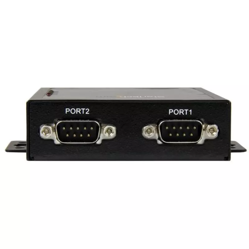 StarTech.com 2 prievadų serijinis į Ethernet įrenginių serveris - RS232 - metalinis ir montuojamas