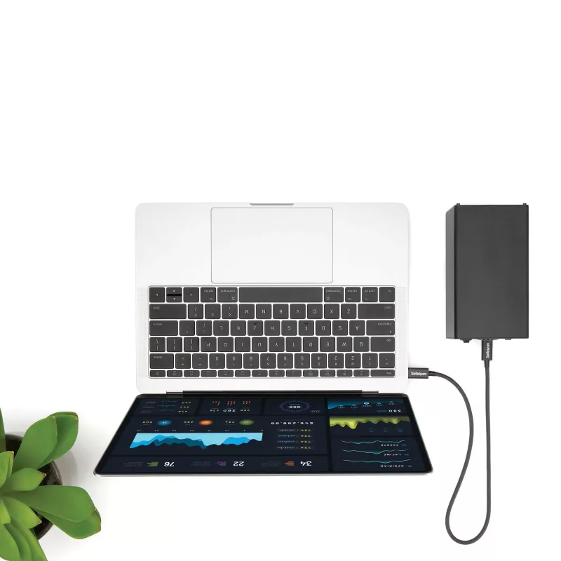 StarTech.com 0,5 m Thunderbolt 3 (40Gbps) USB-C laidas – suderinamas su Thunderbolt, USB ir DisplayPort