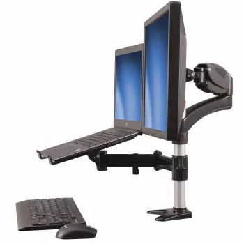 StarTech.com Monitorio rankena su nešiojamojo kompiuterio stovu – pilnas judesys – šarnyrinė