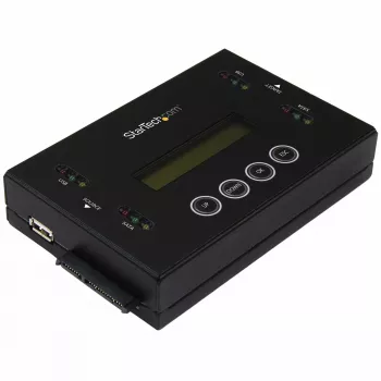 StarTech.com SU2DUPERA11 - USB ir SATA diskų kopijavimo ir trynimo įrenginys, 1:1, LCD ekranas