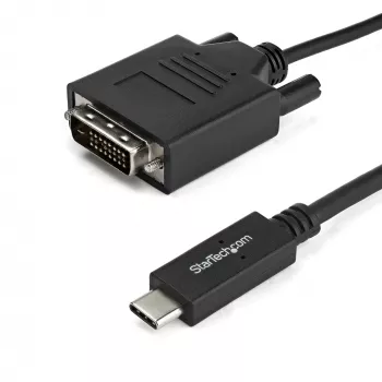 StarTech.com 6,6 pėdų (2m) USB-C į DVI laidas - 1920 x 1200 - Juodas