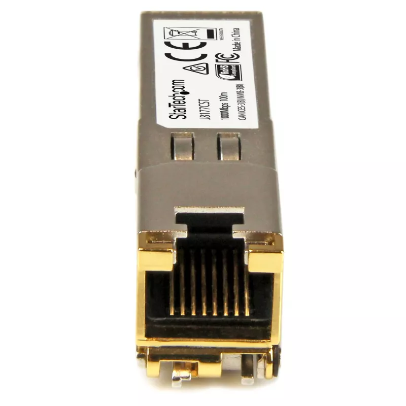 StarTech.com HP J8177C suderinamas SFP siųstuvas-imtuvas – 1000BASE-T, varinis, RJ45, 100 m