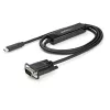 StarTech.com 1 m USB-C į VGA laidas - 1920x1200/1080p USB Type C į VGA vaizdo aktyvus adapterio laidas - suderinamas su Thunderbolt 3 - nešiojamam kompiuteriui prie VGA monitoriaus/projektoriaus - DP Alt Mode HBR2