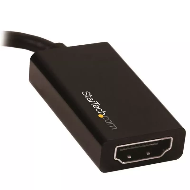 StarTech.com Mini DisplayPort į HDMI adapteris – aktyvus mDP 1.4 į HDMI 2.0 vaizdo keitiklis – 4K 60Hz – Mini DP arba Thunderbolt 1/2 kompiuteriui prie HDMI monitoriaus/TV/ekrano – mDP į HDMI kištukas