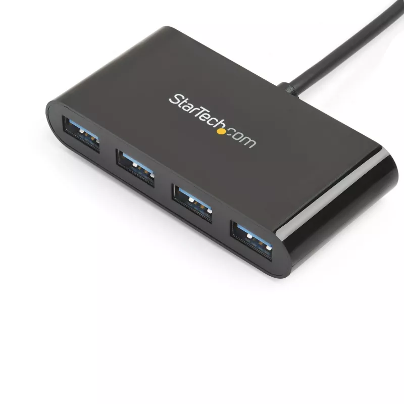 StarTech.com 4 prievadų USB-C šakotuvas - USB-C į 4x USB-A - USB 3.0 šakotuvas - 5Gbps - maitinamas iš magistralės