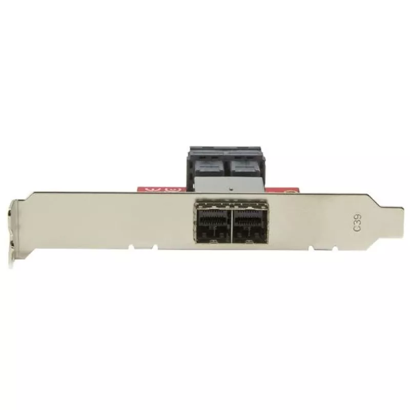StarTech.com Mini-SAS adapteris – dvigubas SFF-8643 į SFF-8644 su pilno ir žemo profilio laikikliais – 12Gbps