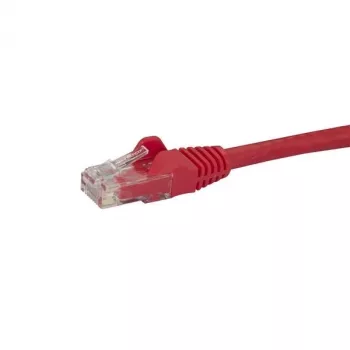 StarTech.com 7 m CAT6 Ethernet kabelis - raudonas CAT 6 Gigabit Ethernet laidas - 250 MHz 100 W PoE RJ45 UTP tinklo/jungiamasis laidas be užkablių su įtempimo mažinimu, individualiai išbandytas