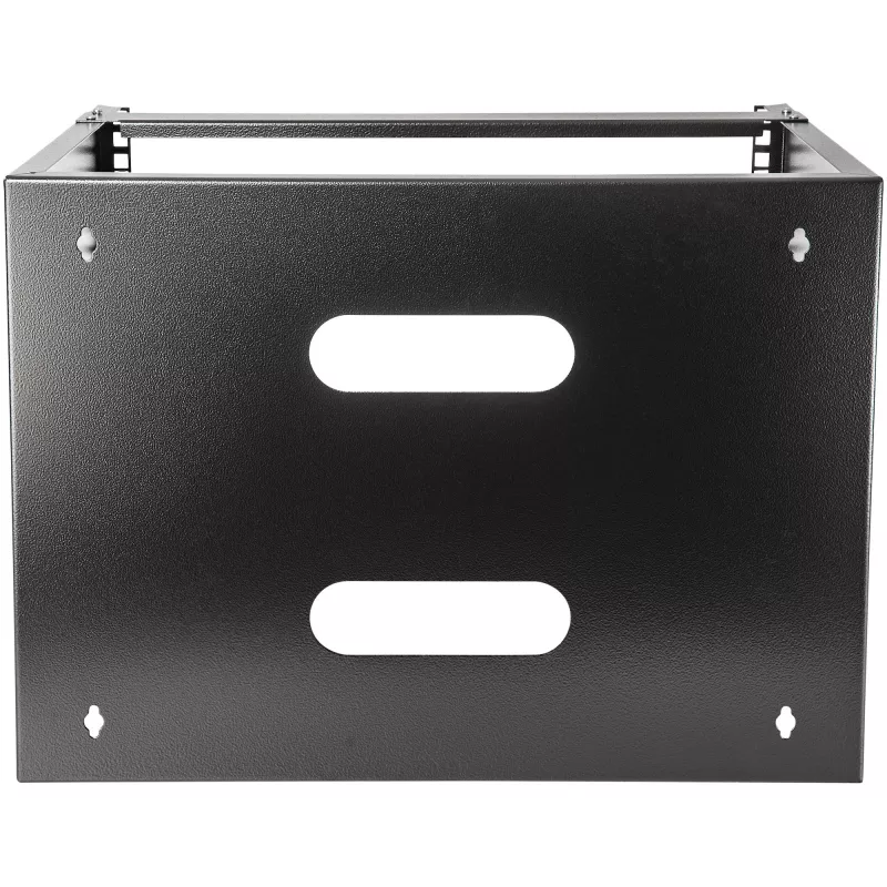 StarTech.com 8U sieninis tinklo stovas – 14 colių gylio (žemo profilio) – 19 colių skydo laikiklis negiliems serveriams ir IT įrangai, tinklo jungikliams – 80 svarų/36 kg talpa, juodas