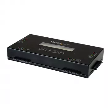 StarTech.com 4 lizdų SSD/HDD kietųjų diskų trynimo įrenginys - 2,5 colio ir 3,5 colio SATA - autonomiškas saugus išorinis diskų sanitizeris - 9 trynimo režimai - RS232 spausdintuvo prievadas - atitinka NIST/DOD ir TAA