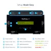 StarTech.com 4 lizdų SSD/HDD kietųjų diskų trynimo įrenginys - 2,5 colio ir 3,5 colio SATA - autonomiškas saugus išorinis diskų sanitizeris - 9 trynimo režimai - RS232 spausdintuvo prievadas - atitinka NIST/DOD ir TAA