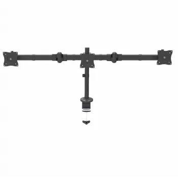 StarTech.com Trijų monitorių laikiklis stalviršiui - Ergonomiškas VESA 3 monitorių stovas iki 27 colių - Sukamasis ir aukščio reguliavimo stovas - Pakreipimas/Pasukimas/Sukimas LCD/LED ekranams - Stalviršio spaustuvas/įvorė