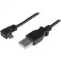 StarTech.com Micro-USB įkrovimo ir sinchronizavimo kabelis M/M – stačiu kampu Micro-USB – 24 AWG – 0,5 m