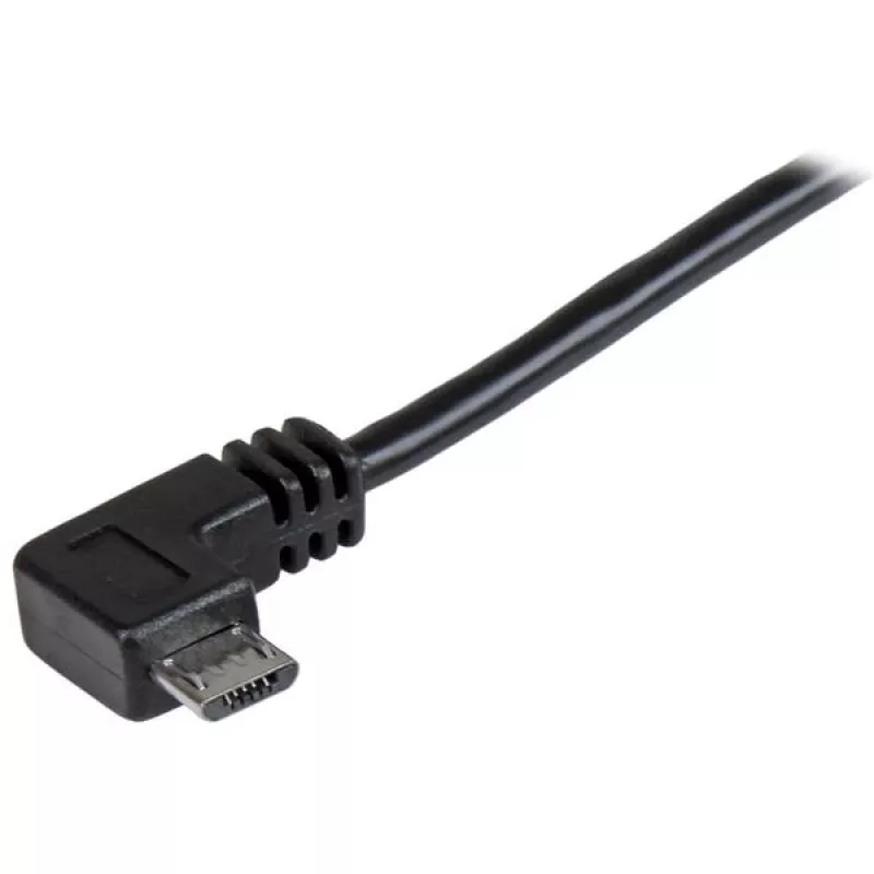 StarTech.com Micro-USB įkrovimo ir sinchronizavimo kabelis M/M – stačiu kampu Micro-USB – 24 AWG – 0,5 m