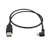 StarTech.com Micro-USB įkrovimo ir sinchronizavimo laidas M/M – kairysis kampinis Micro-USB – 24 AWG – 0,5 m