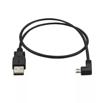StarTech.com Micro-USB įkrovimo ir sinchronizavimo laidas M/M – kairysis kampinis Micro-USB – 24 AWG – 0,5 m
