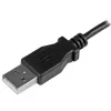 StarTech.com Micro-USB įkrovimo ir sinchronizavimo laidas M/M – kairysis kampinis Micro-USB – 24 AWG – 0,5 m