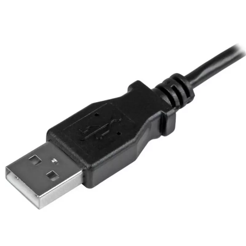 StarTech.com Micro-USB įkrovimo ir sinchronizavimo laidas M/M – kairysis kampinis Micro-USB – 24 AWG – 0,5 m