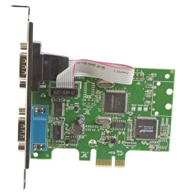 StarTech.com 2 prievadų PCI Express RS232 serijinė kortelė su 16C1050 UART