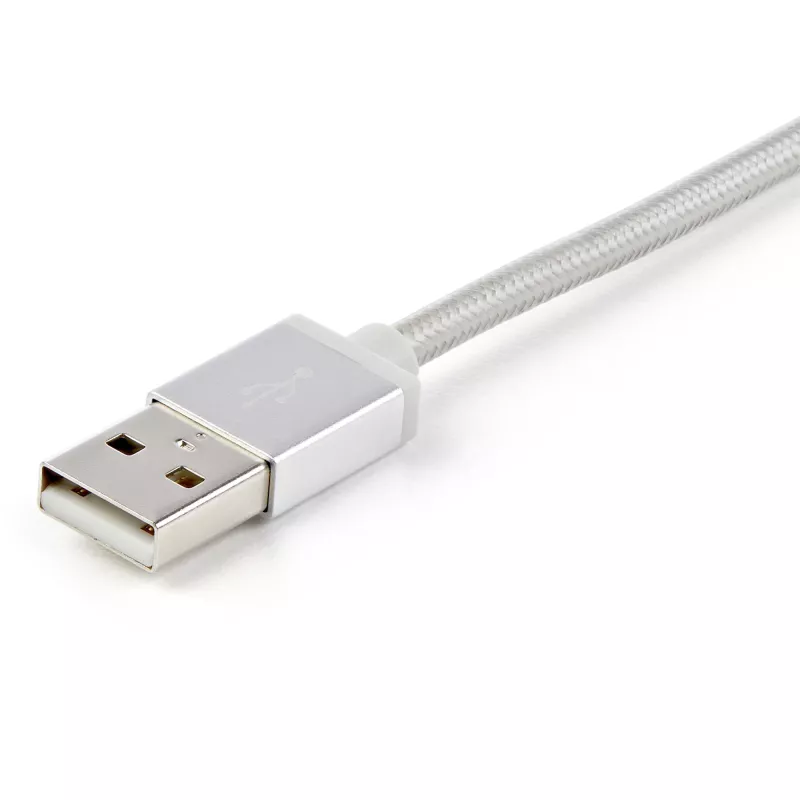 StarTech.com 1 m USB kelių įrenginių įkrovimo laidas – USB į Micro-USB, USB-C arba Lightning, skirtas iPhone/iPad/iPod/Android, Apple MFi sertifikuotas, 3 viename USB įkroviklis, pintas