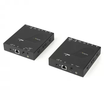 StarTech.com 4K HDMI per IP išplėtimo rinkinys su vaizdo valdymo programa, keičiamo dydžio AV per IP su AVoIP vaizdo sienele