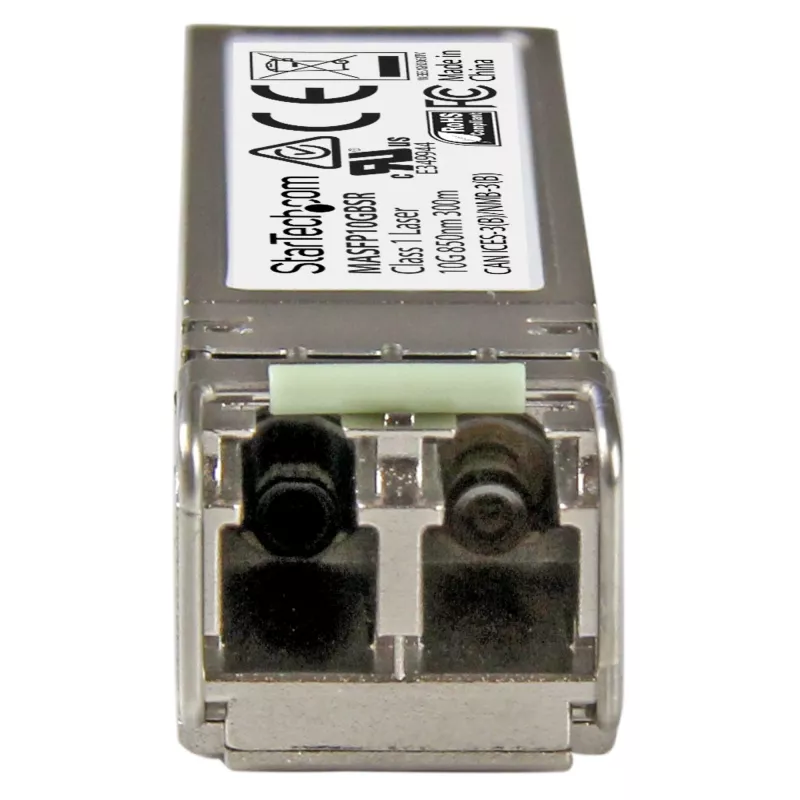 StarTech.com Cisco Meraki MA-SFP-10GB-SR suderinamas SFP+ siųstuvas-imtuvas – 10GBASE-SR, 10GbE, daugiamodis šviesolaidis, LC, 300 m, 850 nm, DDM