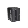 StarTech.com 4 stulpų 15U sieninis tinklo spintas su 1U lentyna, 19 colių šarnyrinis sieninis serverio stovas duomenų / AV / elektronikos / kompiuterių įrangai, lankstus ventiliuojamas stovo gaubtas