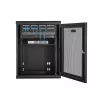 StarTech.com 4 stulpų 15U sieninis tinklo spintas su 1U lentyna, 19 colių šarnyrinis sieninis serverio stovas duomenų / AV / elektronikos / kompiuterių įrangai, lankstus ventiliuojamas stovo gaubtas