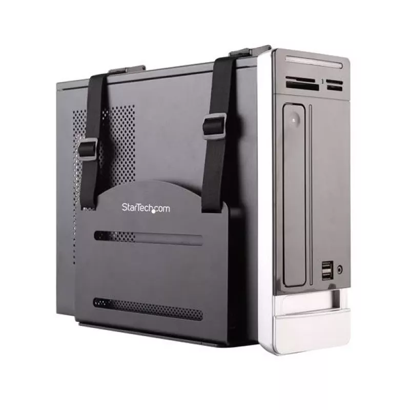 StarTech.com CPU laikiklis – reguliuojamas kompiuterio tvirtinimas prie sienos, universalus, 10 kg, juodas, plieninis, vertikalus