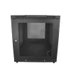 StarTech.com 4-Post 12U Server Rack Cabinet – užrakinama 19 colių spinta serveriams, AV ir IT įrangai, biuro/namų tinklo stovas su ratukais ir reguliuojamais bėgiais