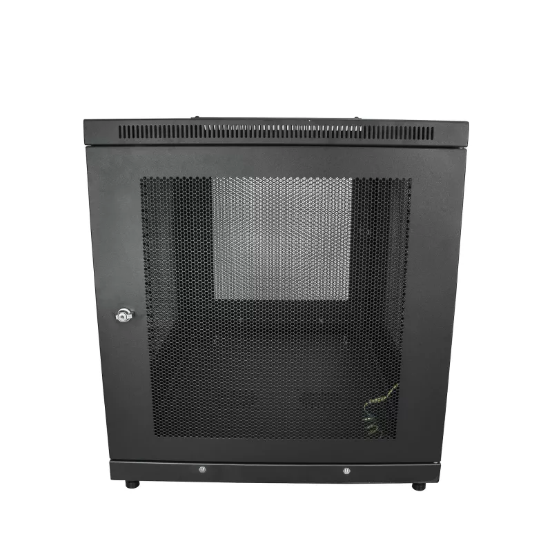 StarTech.com 4-Post 12U Server Rack Cabinet – užrakinama 19 colių spinta serveriams, AV ir IT įrangai, biuro/namų tinklo stovas su ratukais ir reguliuojamais bėgiais
