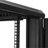 StarTech.com 4-Post 12U Server Rack Cabinet – užrakinama 19 colių spinta serveriams, AV ir IT įrangai, biuro/namų tinklo stovas su ratukais ir reguliuojamais bėgiais