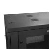 StarTech.com 4-Post 12U Server Rack Cabinet – užrakinama 19 colių spinta serveriams, AV ir IT įrangai, biuro/namų tinklo stovas su ratukais ir reguliuojamais bėgiais