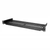 StarTech.com 1U serverinė lentyna – ventiliuojama konsolinė lentyna 19 colių stelažui, plieninė, 44 svarų / 20 kg talpa, 7 colių gylio, juoda