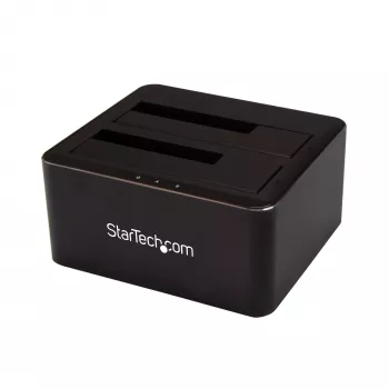 StarTech.com dviejų diskų USB 3.0 į SATA kietojo disko dokas, išorinis 2,5/3,5 colio SATA I/II/III SSD/HDD dokas, karštas keitimas, viršutinis įkrovimas