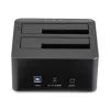 StarTech.com dviejų diskų USB 3.0 į SATA kietojo disko dokas, išorinis 2,5/3,5 colio SATA I/II/III SSD/HDD dokas, karštas keitimas, viršutinis įkrovimas