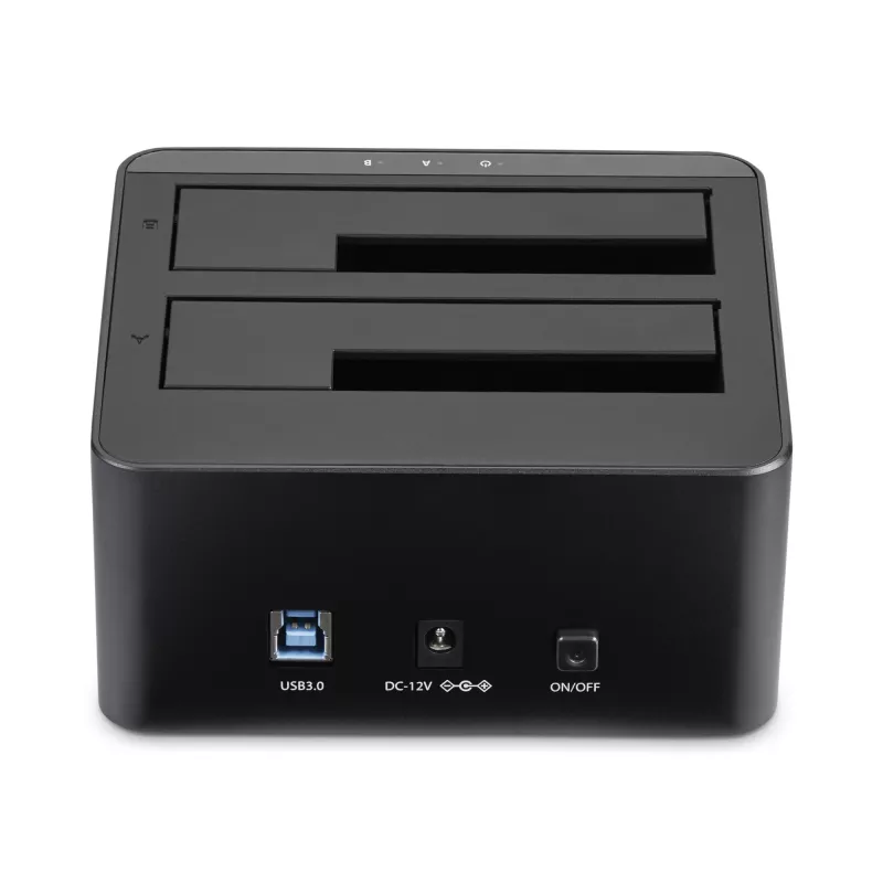 StarTech.com dviejų diskų USB 3.0 į SATA kietojo disko dokas, išorinis 2,5/3,5 colio SATA I/II/III SSD/HDD dokas, karštas keitimas, viršutinis įkrovimas