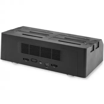 StarTech.com 4 lizdų USB į SATA kietųjų diskų dokas, USB 10Gbps, išorinis 2,5 colio ir 3,5 colio SSD / HDD dokas, SATA III, karštas keitimas, įkrovimas iš viršaus